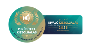 Díjaink kiváló telefonos kiszolgálás